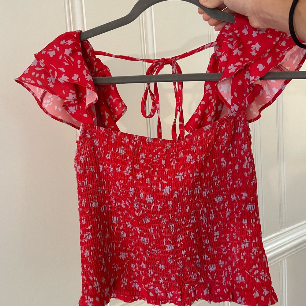 Parker Kaia Smocked Floral Top
